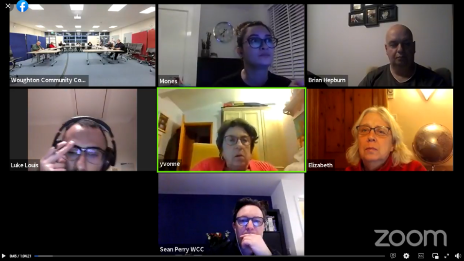 WCC Zoom screengrab - Full Council - 17th January 2022 (Hybrid)